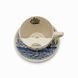 Порцелянова чайна чашка для вусів (moustache cup) на блюдце. 718625 фото 3