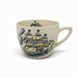 Порцелянова чайна чашка для вусів (moustache cup) на блюдце. 718625 фото 5