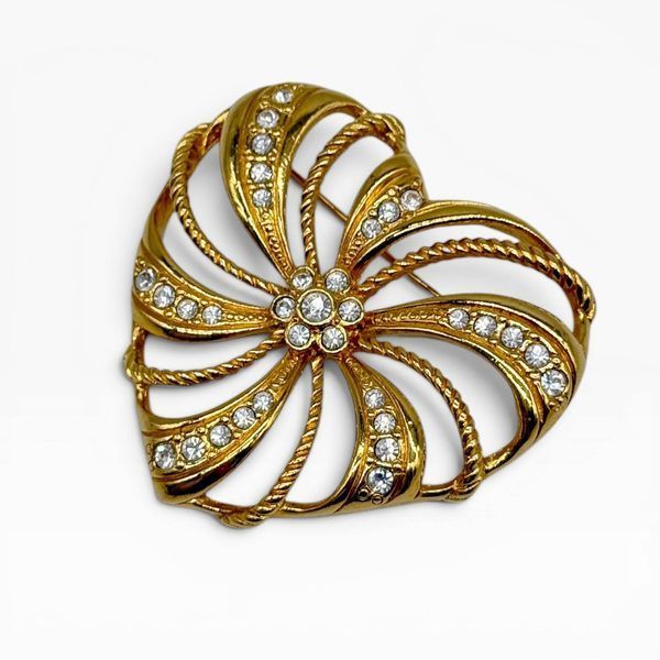 Вінтажна брошка Avon &laquo;Romantic Trellis Heart&raquo;, 1994 рік. 145916 фото
