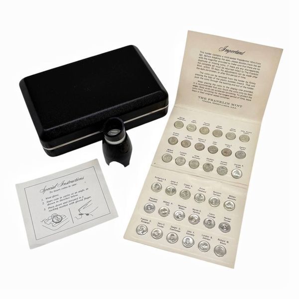 Колекція медалей Presidential Mini-Coin Set. США, Franklin Mint, 1970 рік. 457939 фото