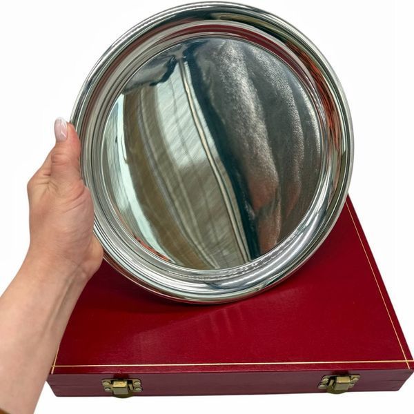 Поднос от Cartier. Посеребрение (pewter). Франция, 70-80-е годы. 899794 фото