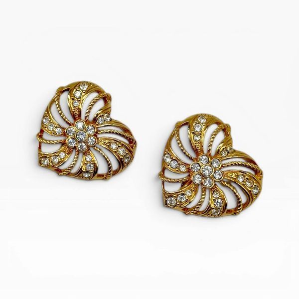 Вінтажні кліпси серця Avon &laquo;Romantic Trellis Heart&raquo;, 1994 рік. 382569 фото