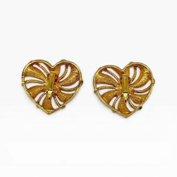 Вінтажні кліпси серця Avon &laquo;Romantic Trellis Heart&raquo;, 1994 рік. 382569 фото