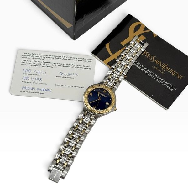 Вінтажний наручний годинник Yves Saint Laurent, 1998 рік. Made in France 🇫🇷 397724 фото