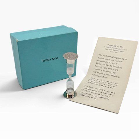 Колекційний трихвилинний пісочний таймер (пісочний годинник) від Tiffany & Co 834715 фото