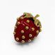 Винтажная брошь &laquo;Клубника&raquo; от Kenneth Jay Lane, коллекция Fruit Salad Jewelry, 1992 год. 366499 фото 1