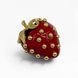 Винтажная брошь &laquo;Клубника&raquo; от Kenneth Jay Lane, коллекция Fruit Salad Jewelry, 1992 год. 366499 фото 2