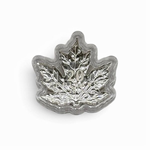 Срібна монета "The Canadian Maple Leaf 2015 Fine Silver Shaped Coin". Канада, 2015 рік. 362628 фото