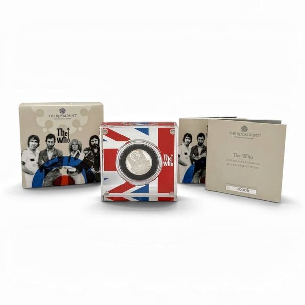 Срібна монета The Who. 140790 фото