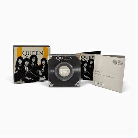 Срібна монета Music Legends. Queen&raquo;. Англія, The Royal Mint, 2020 рік. 229863 фото