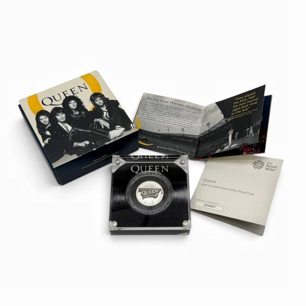 Срібна монета Music Legends. Queen&raquo;. Англія, The Royal Mint, 2020 рік. 229863 фото