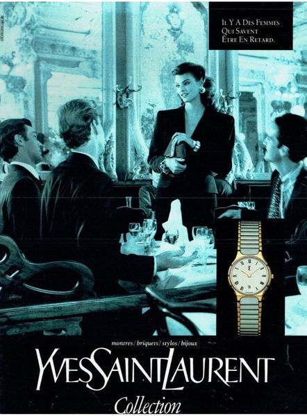 Винтажные часы Yves Saint Laurent. Made in France. Конец 1980-х годов. 506706 фото