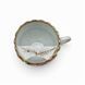Порцелянова чайна чашка для вусів (moustache cup) на блюдце. 559987 фото 3