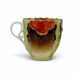 Порцелянова чайна чашка для вусів (moustache cup) на блюдце. 559987 фото 4