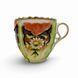 Порцелянова чайна чашка для вусів (moustache cup) на блюдце. 559987 фото 2