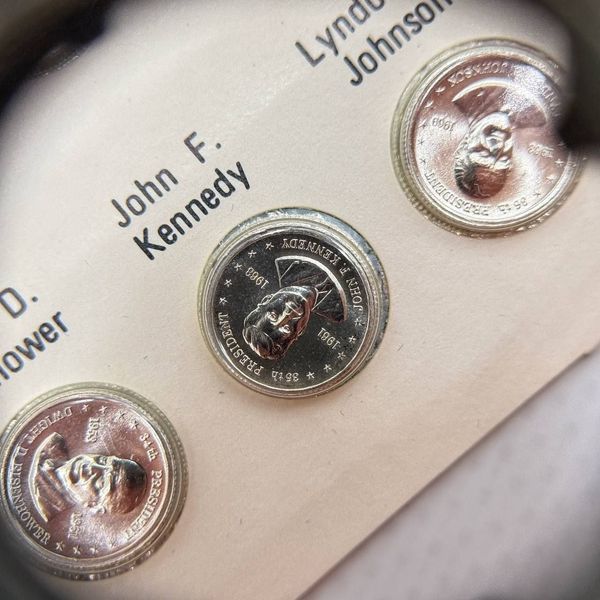 Набір срібних міні-медалей "Presidential Mini-Coin Set" (First Edition). 403967 фото