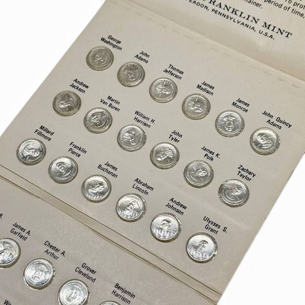 Набір срібних міні-медалей "Presidential Mini-Coin Set" (First Edition). 403967 фото