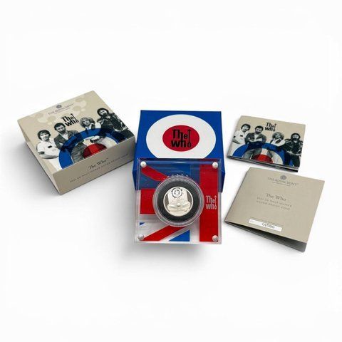 Срібна монета "The Who 2021 UK Half-Ounce Silver Proof Coin".  951023 фото