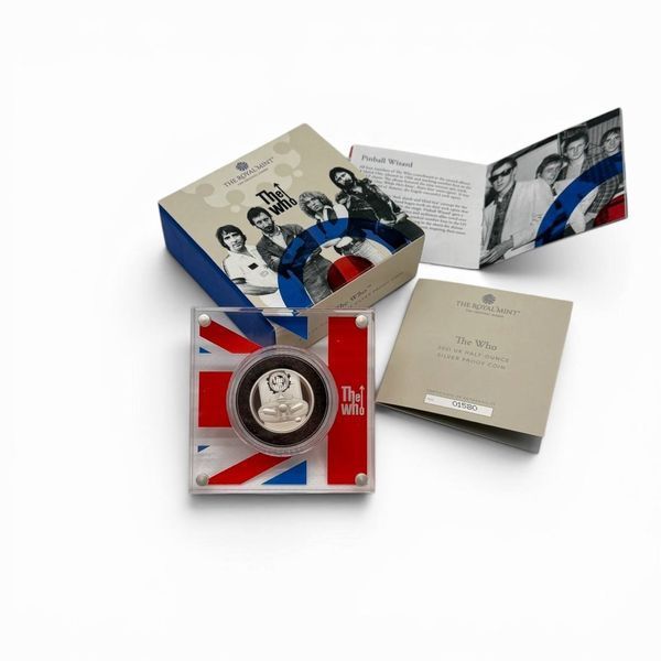 Срібна монета "The Who 2021 UK Half-Ounce Silver Proof Coin".  951023 фото