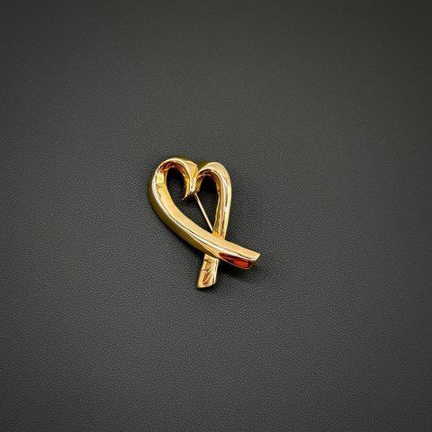 Вінтажна брошка серце. В ідеальному стані.  038303 фото