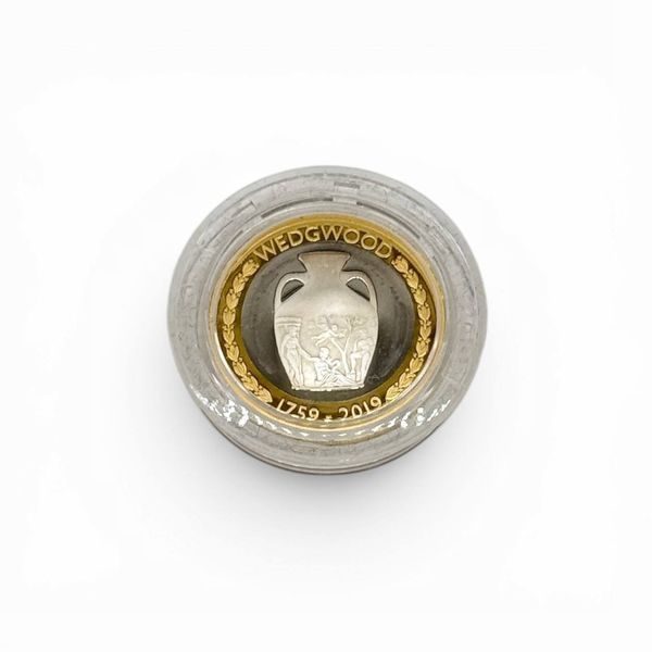Серебряная монета &laquo;Wedgwood 260th Anniversary Celebration&raquo;. Англия, Royal Mint, 2019 год. 585119 фото