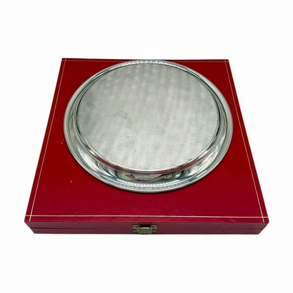 Таця від Cartier. Посріблення (pewter).  Франція, 70-80-ті роки 20 століття. 659049 фото