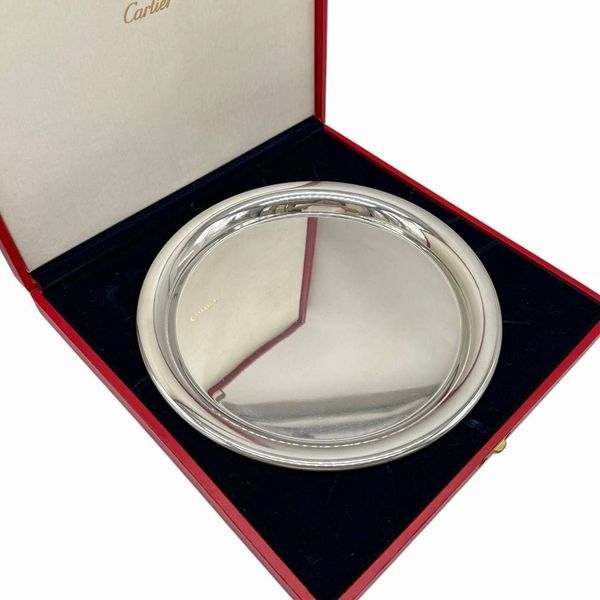 Таця від Cartier. Посріблення (pewter).  Франція, 70-80-ті роки 20 століття. 659049 фото