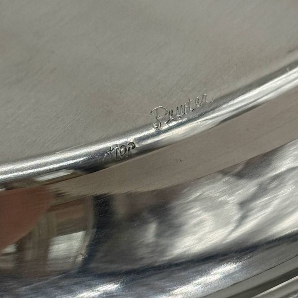 Таця від Cartier. Посріблення (pewter).  Франція, 70-80-ті роки 20 століття. 659049 фото