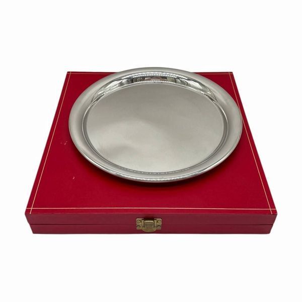 Таця від Cartier. Посріблення (pewter).  Франція, 70-80-ті роки 20 століття. 659049 фото