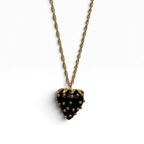 Кулон &lsquo;Полуницяʼ від Kenneth Jay Lane.  Колекція Fruit Salad Jewelry, США. Колекція випускалась з 1992 року. 565781 фото