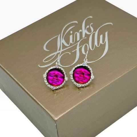 Сережки &ldquo;Glass Seaview Moon Magic&rdquo; від Kirks Folly. Нові, в оригінальній коробці. 094057 фото