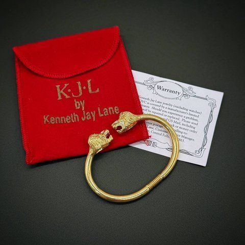 Vintage Kenneth Jay Lane. Ефектний браслет  з левами. США, 90-ті роки. 127461 фото
