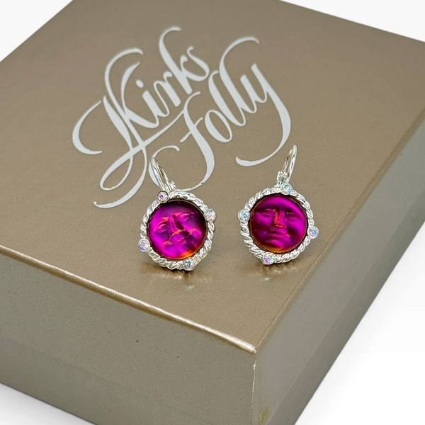 Сережки &ldquo;Glass Seaview Moon Magic&rdquo; від Kirks Folly. Нові, в оригінальній коробці. 094057 фото