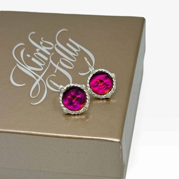Сережки &ldquo;Glass Seaview Moon Magic&rdquo; від Kirks Folly. Нові, в оригінальній коробці. 094057 фото